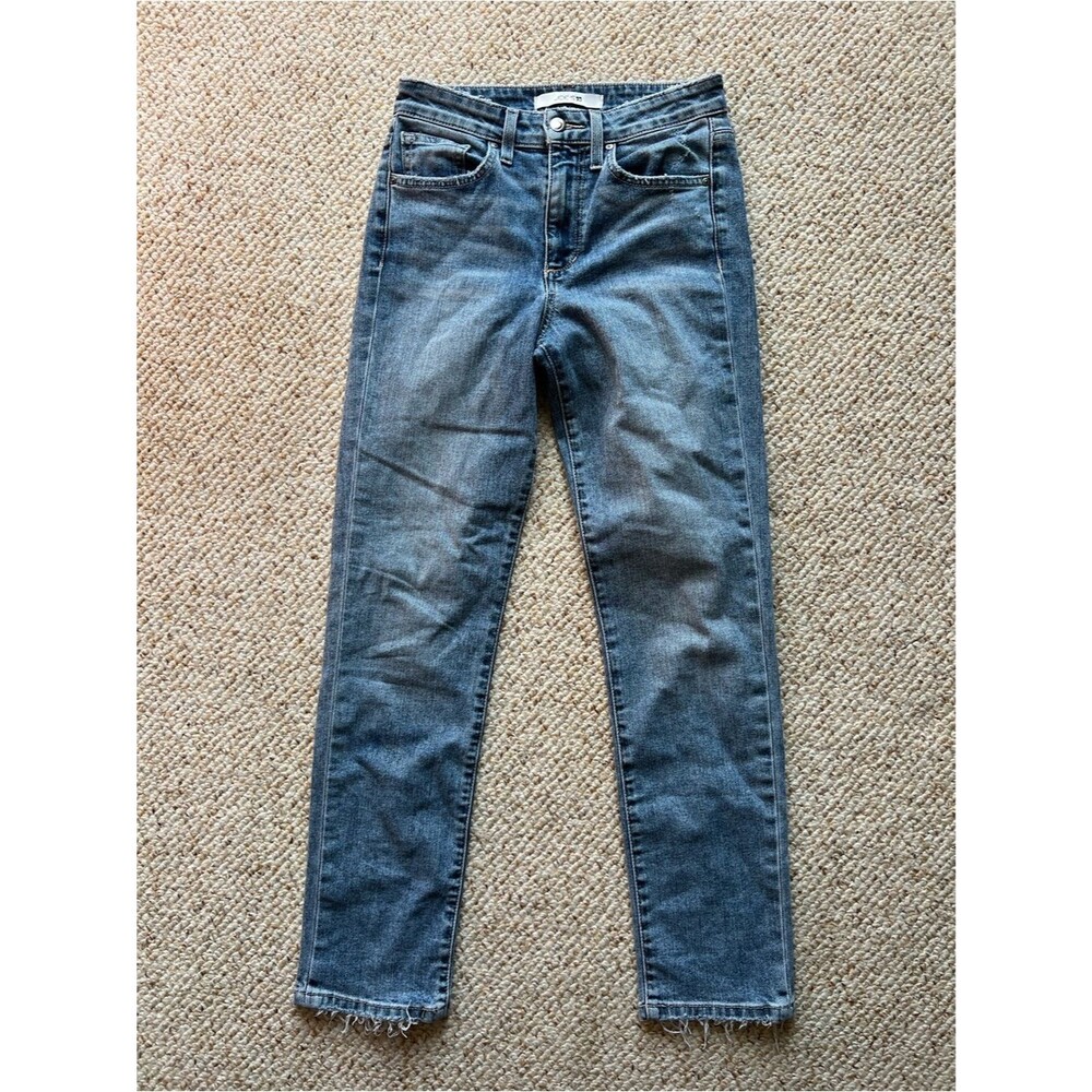 Joe's Jeans High Rise Straight Leg Blue Denim Women's Size 25